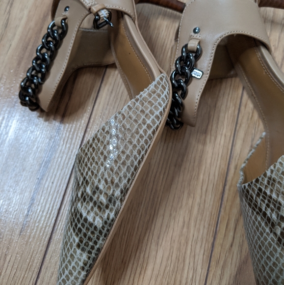 Coach - snakeskin garland heel shoes - Picture 4 of 10